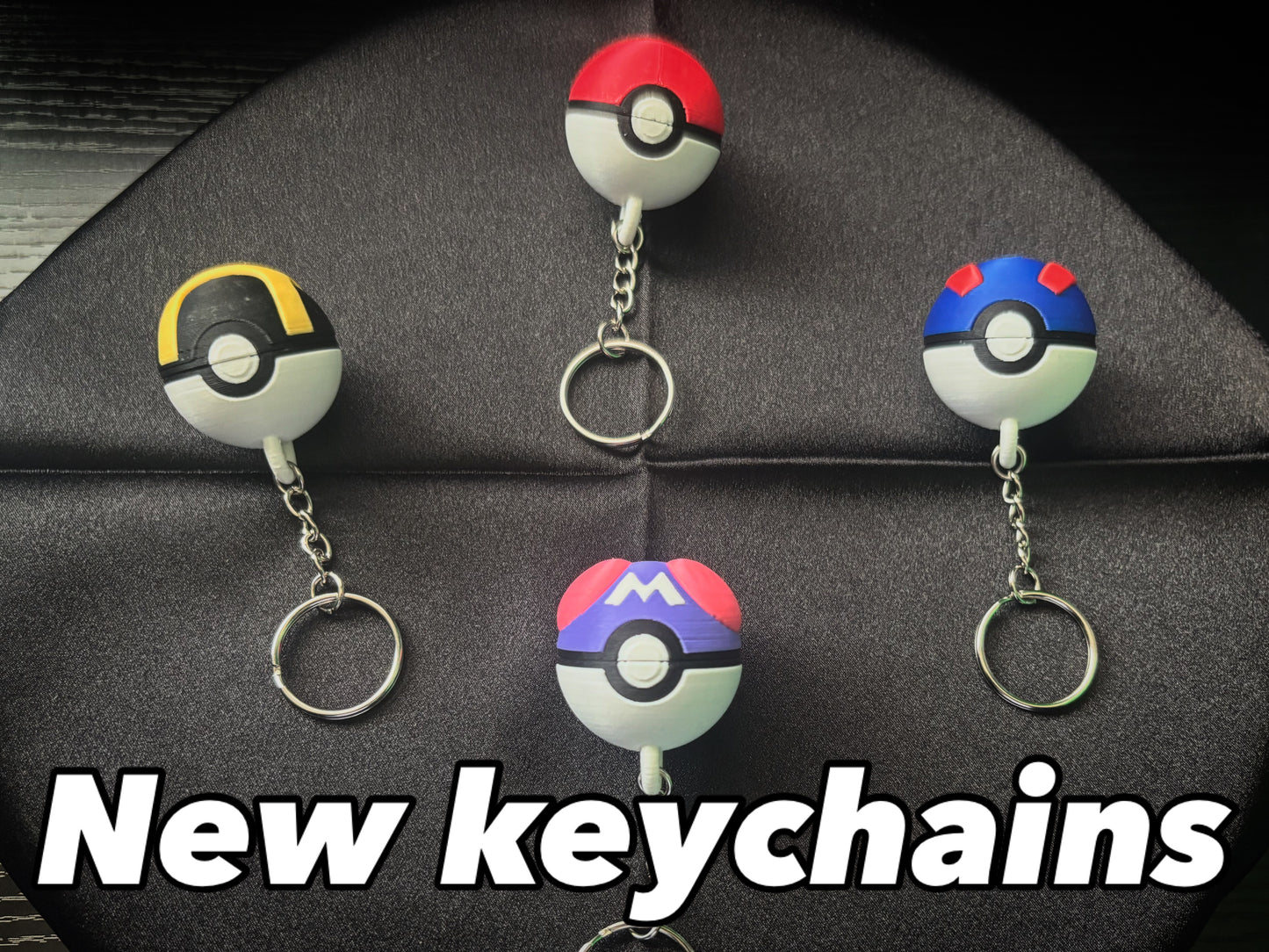 Poke Ball keychains